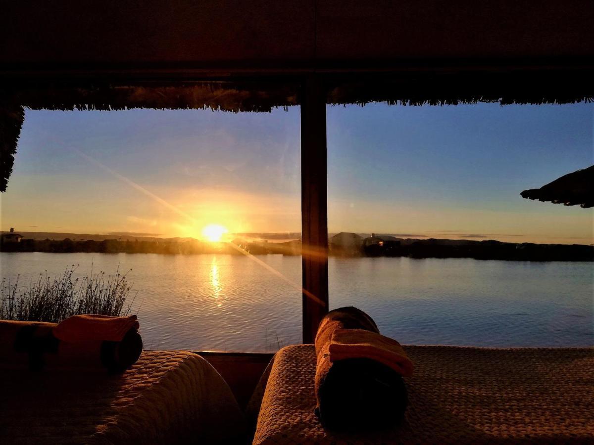 Titicaca Habitacion Panoramica Vista Al Amanecer Villa Puno Exterior foto