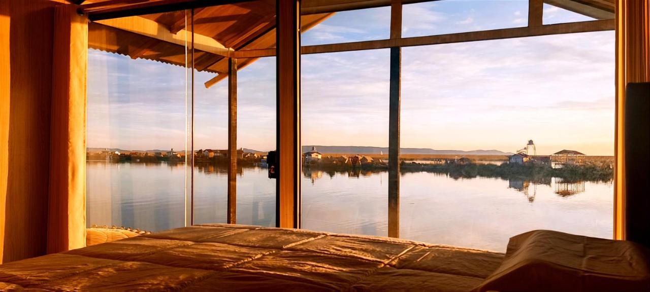 Titicaca Habitacion Panoramica Vista Al Amanecer Villa Puno Exterior foto
