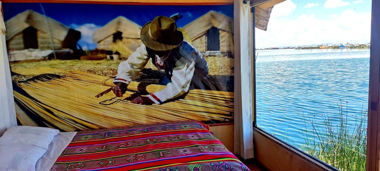 Titicaca Habitacion Panoramica Vista Al Amanecer Villa Puno Exterior foto