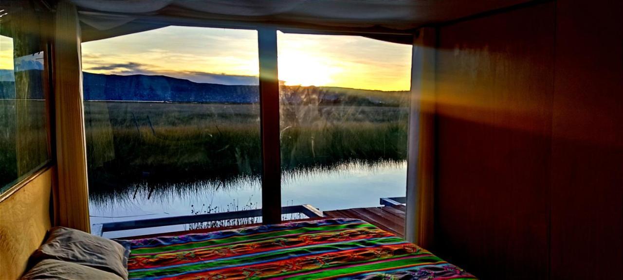 Titicaca Habitacion Panoramica Vista Al Amanecer Villa Puno Exterior foto