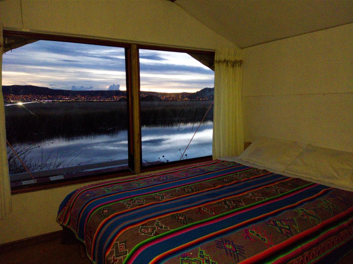 Titicaca Habitacion Panoramica Vista Al Amanecer Villa Puno Exterior foto