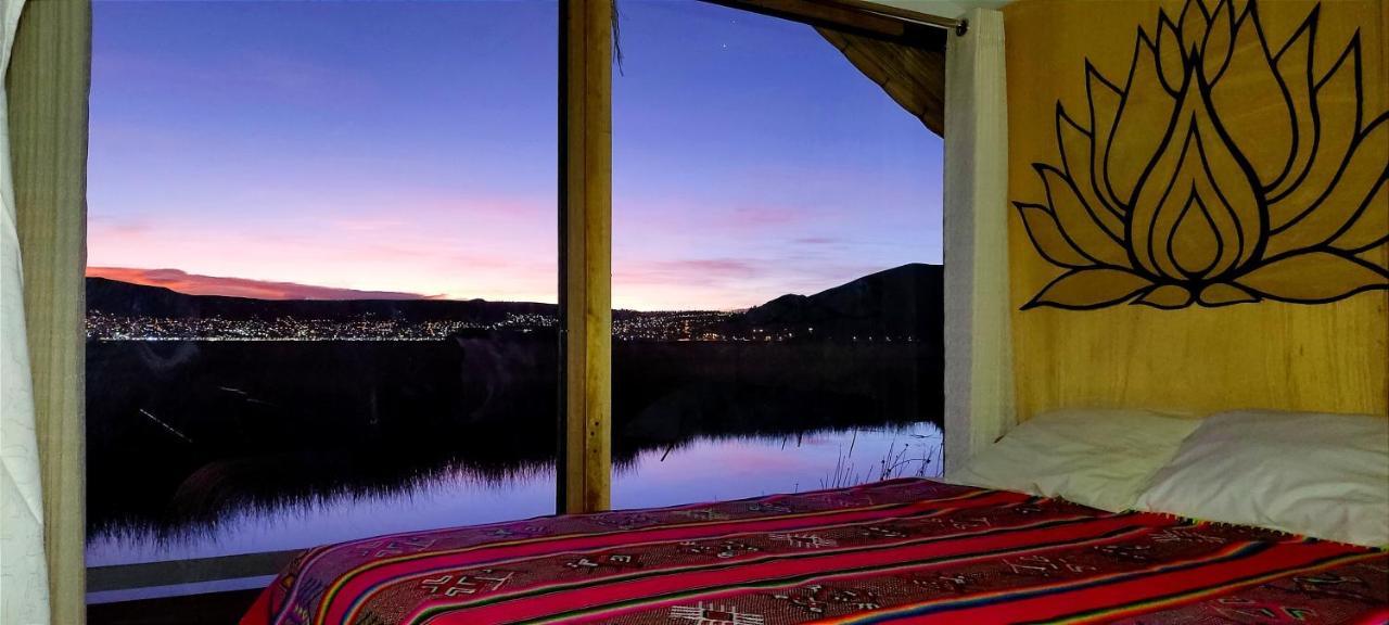 Titicaca Habitacion Panoramica Vista Al Amanecer Villa Puno Exterior foto