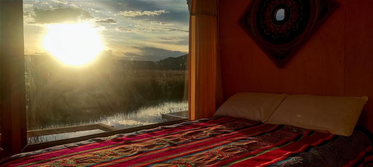 Titicaca Habitacion Panoramica Vista Al Amanecer Villa Puno Exterior foto