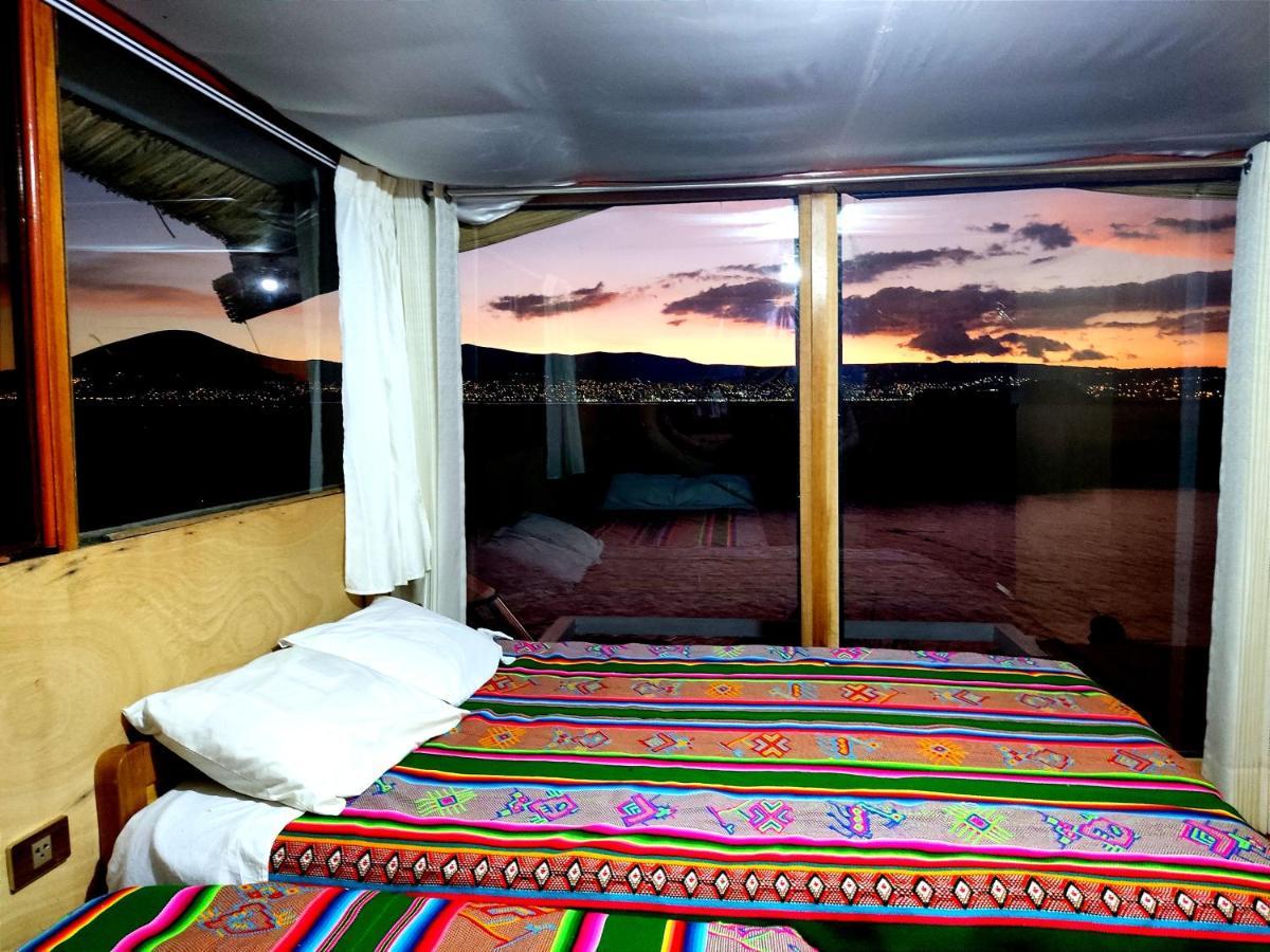 Titicaca Habitacion Panoramica Vista Al Amanecer Villa Puno Exterior foto